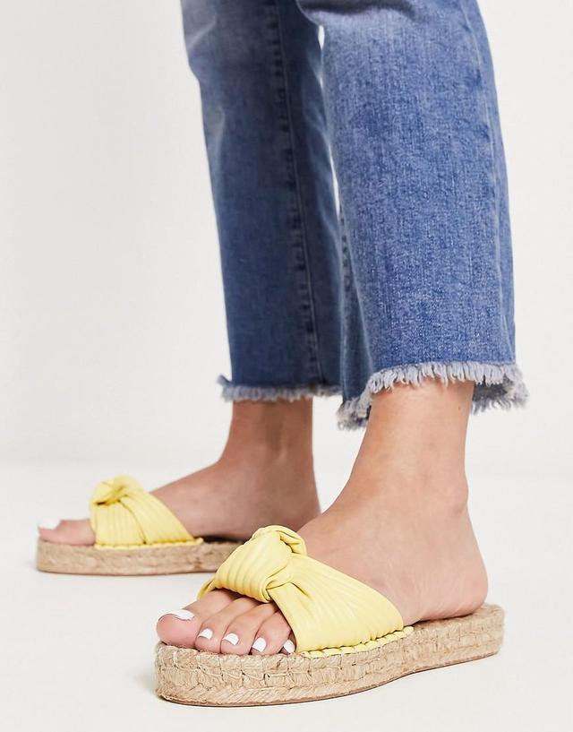 ASOS DESIGN Jade knotted espadrille mules Product Image