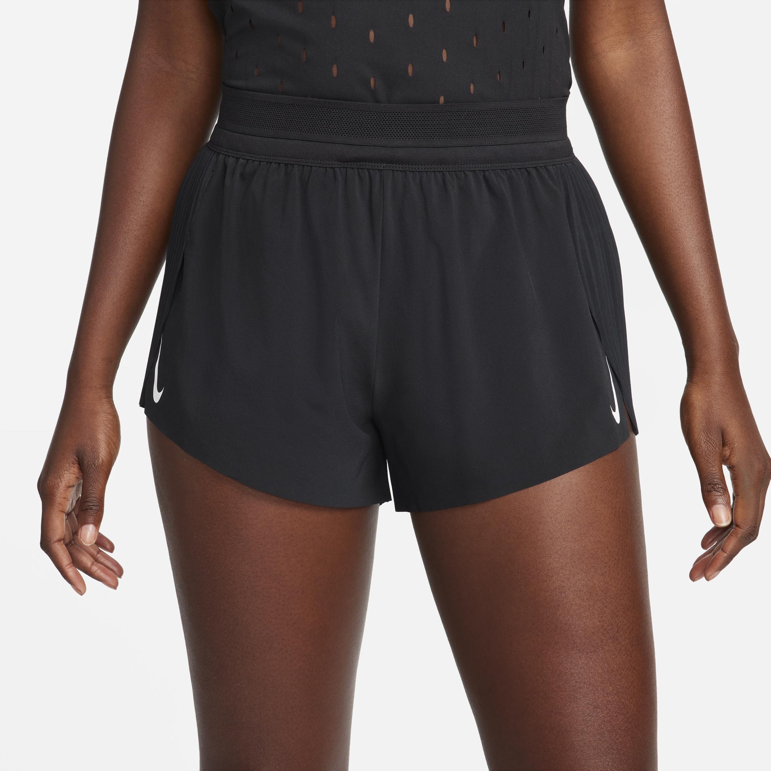 Nike Womens AeroSwift Dri-FIT ADV Mid-Rise 3 Inch Brief-Lined Shorts Product Image