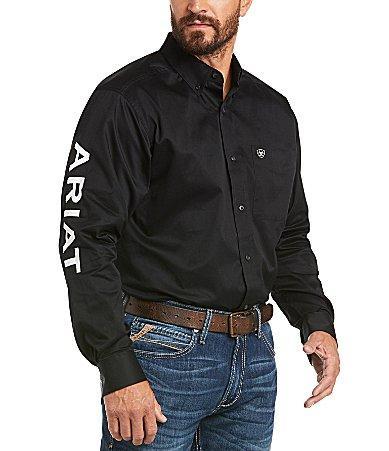 Ariat Team Logo Long-Sleeve Woven Twill Shirt Product Image