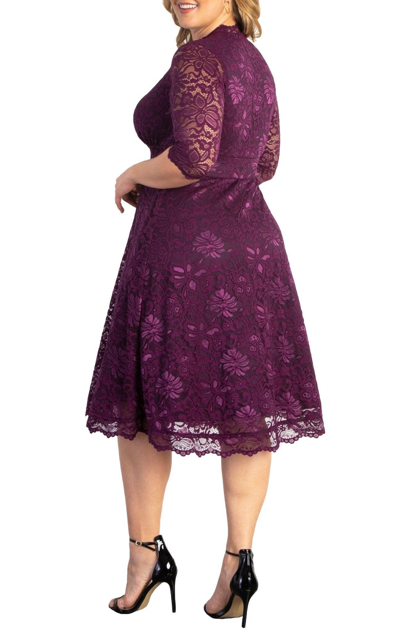 Mademoiselle Lace Cocktail Dress - Plus Product Image