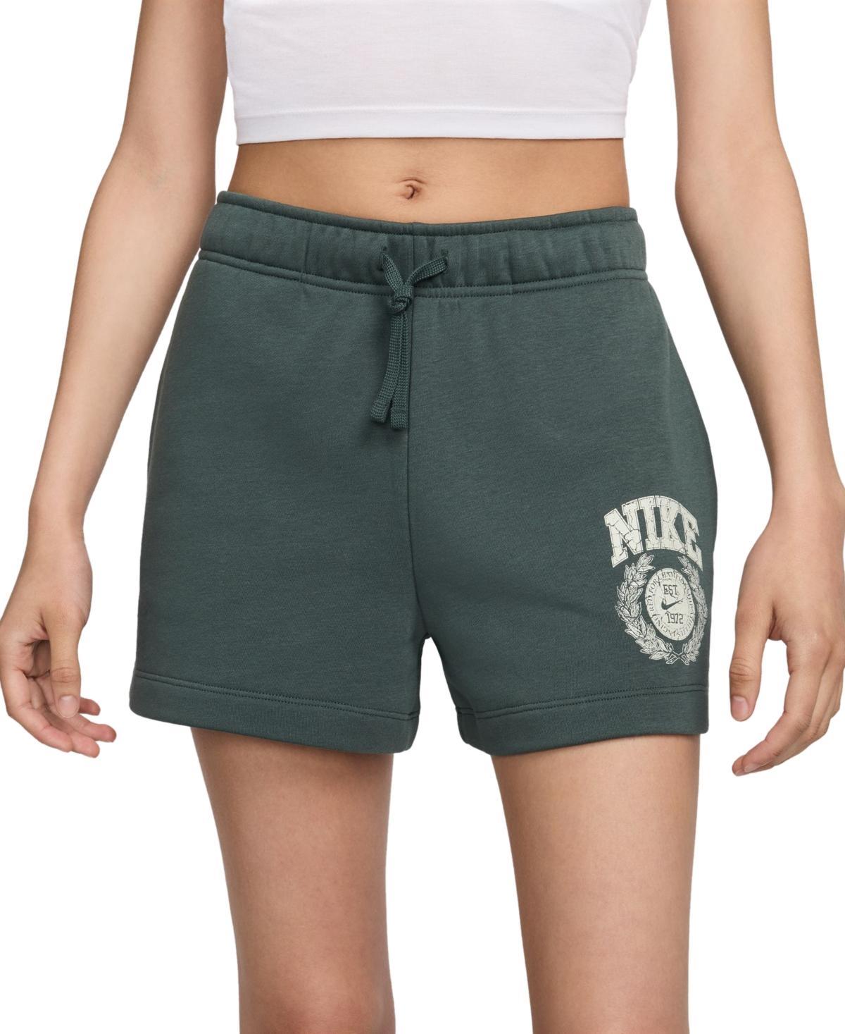 Womens Nike Sportswear Club Fleece Mid-Rise Graphic Shorts Product Image