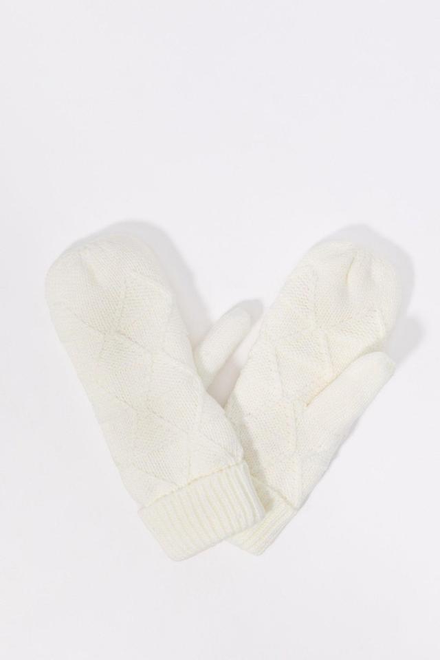 Diamond Knit Mittens Female Product Image