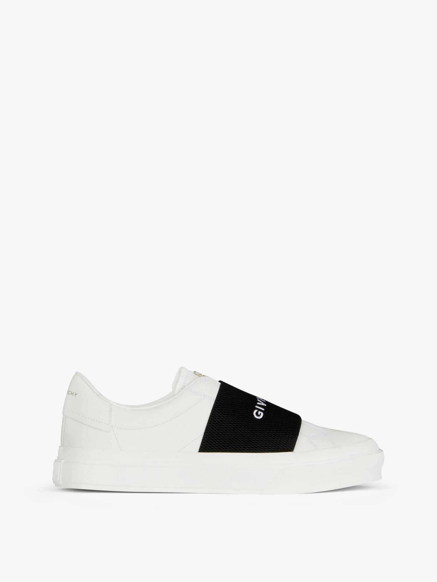 City Sport sneakers in leather with GIVENCHY strap Product Image