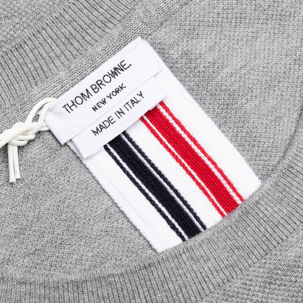 Center Back Stripe Pique Tee - Light Grey Male Product Image