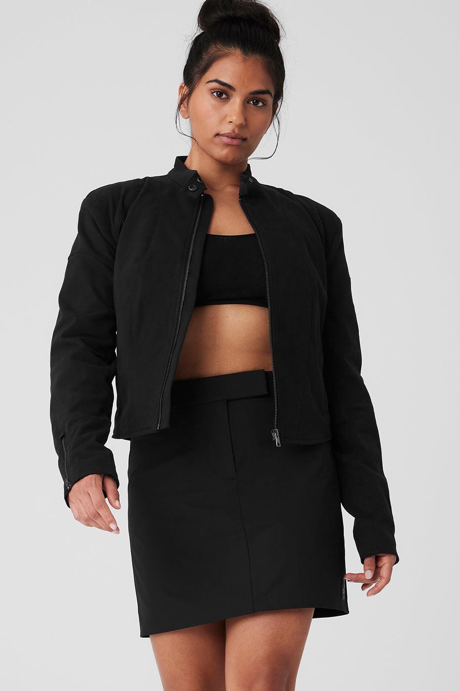 Cropped High Speed Jacket - Black Product Image