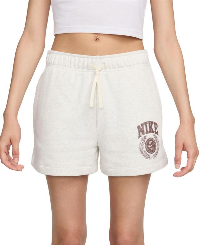 Women's Nike Sportswear Club Fleece Mid-Rise Graphic Shorts Product Image