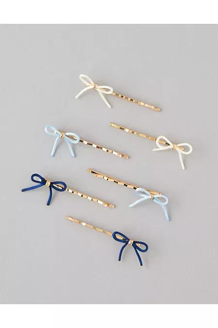 AEO Mini Bow Bobby Pins 6-Pack Women's Product Image