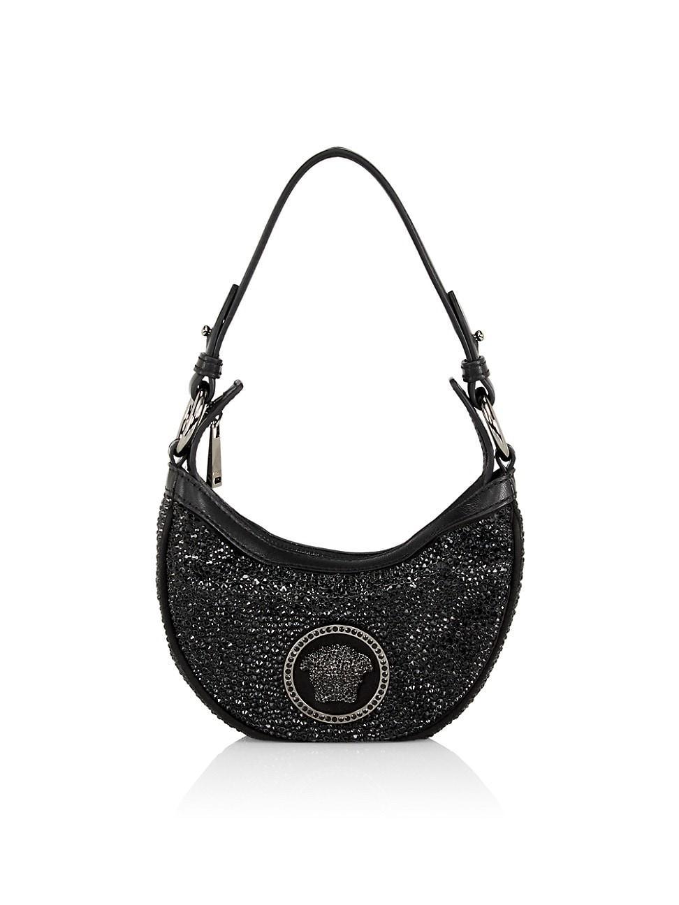 Womens Mini Crystal-Embellished Shoulder Bag Product Image