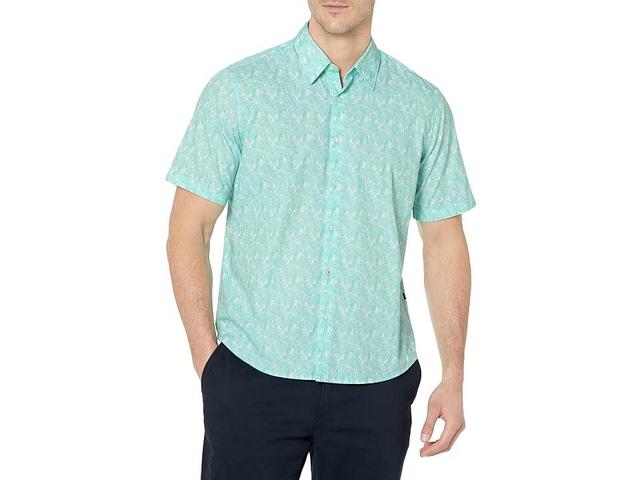 BOSS Rash Patterned Short Sleeve Button-Down Shirt (Training ) Men's Clothing Product Image