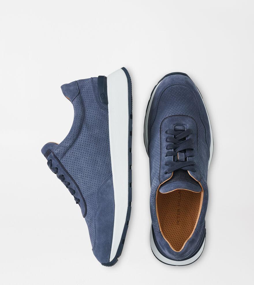 Peter Millar Mens Wayfare Runner | Color: Navy | Size: 8 Product Image