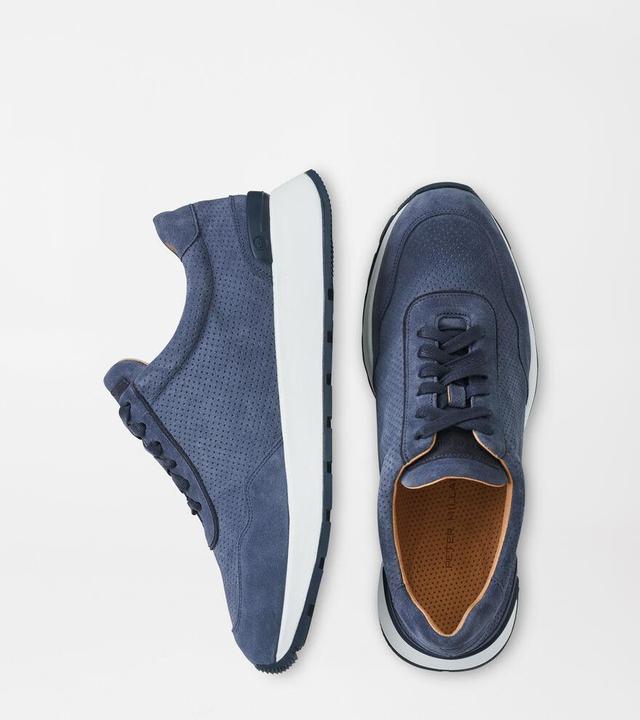 Peter Millar Mens Wayfare Runner | Color: Navy | Size: 12 Product Image