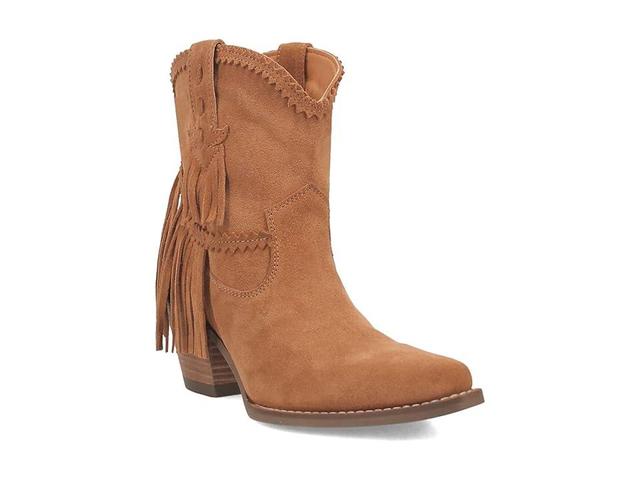 Dingo Fandango Leather Bootie (Camel) Women's Boots Product Image