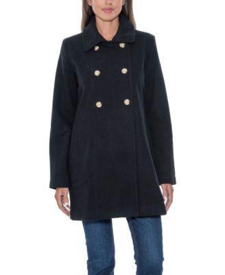 Sebby Collection Womens Double Breasted Military Walking Coat Product Image