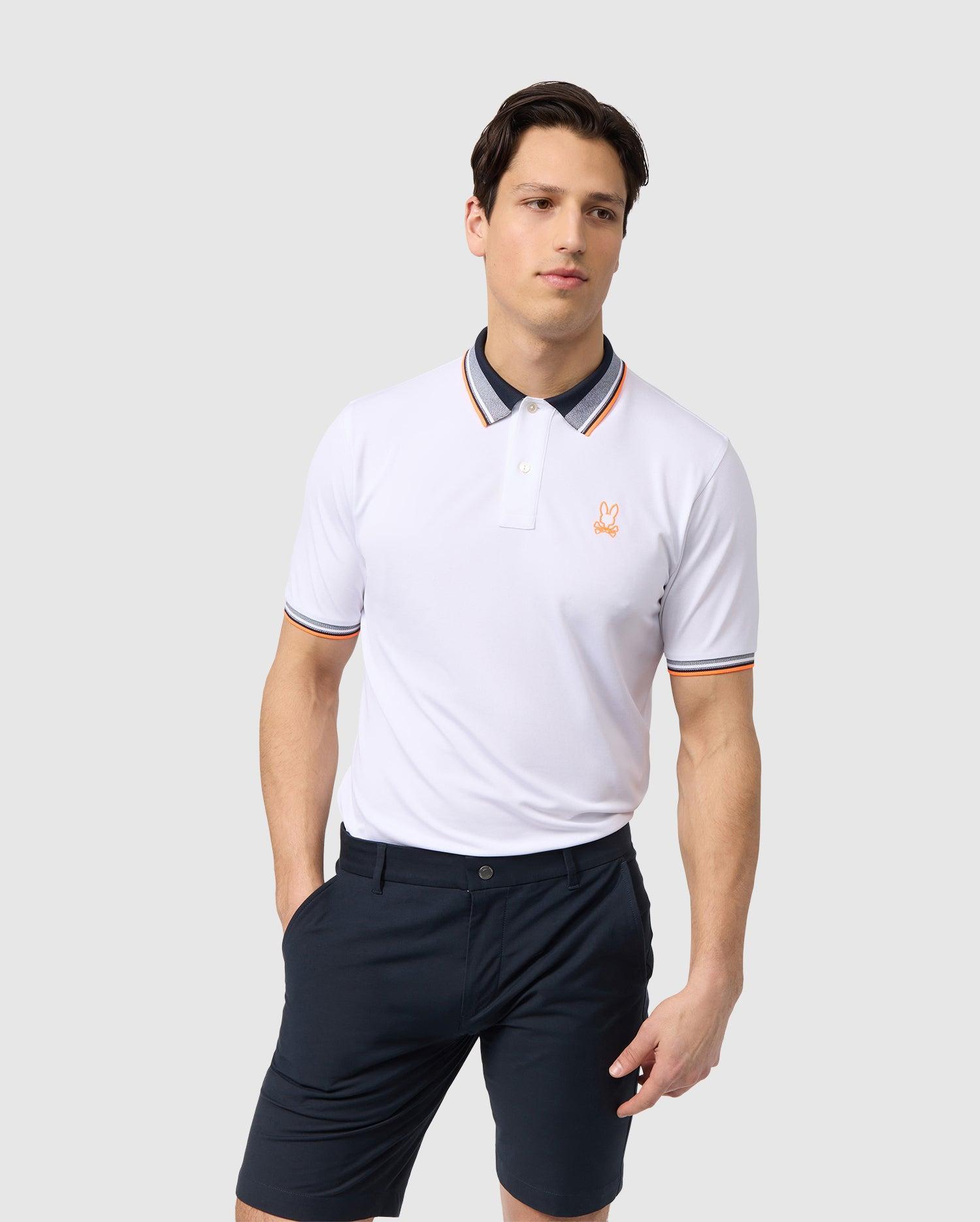 MENS WOODSTOCK PIQUE POLO SHIRT - B6K141B200 Product Image