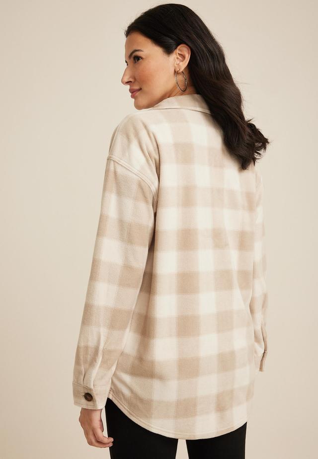 Wilder Plaid Fleece Shacket Product Image