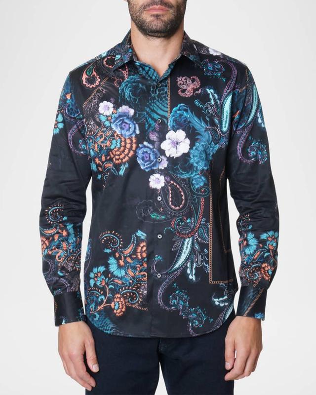 Men's Paisley-Print Sport Shirt Product Image