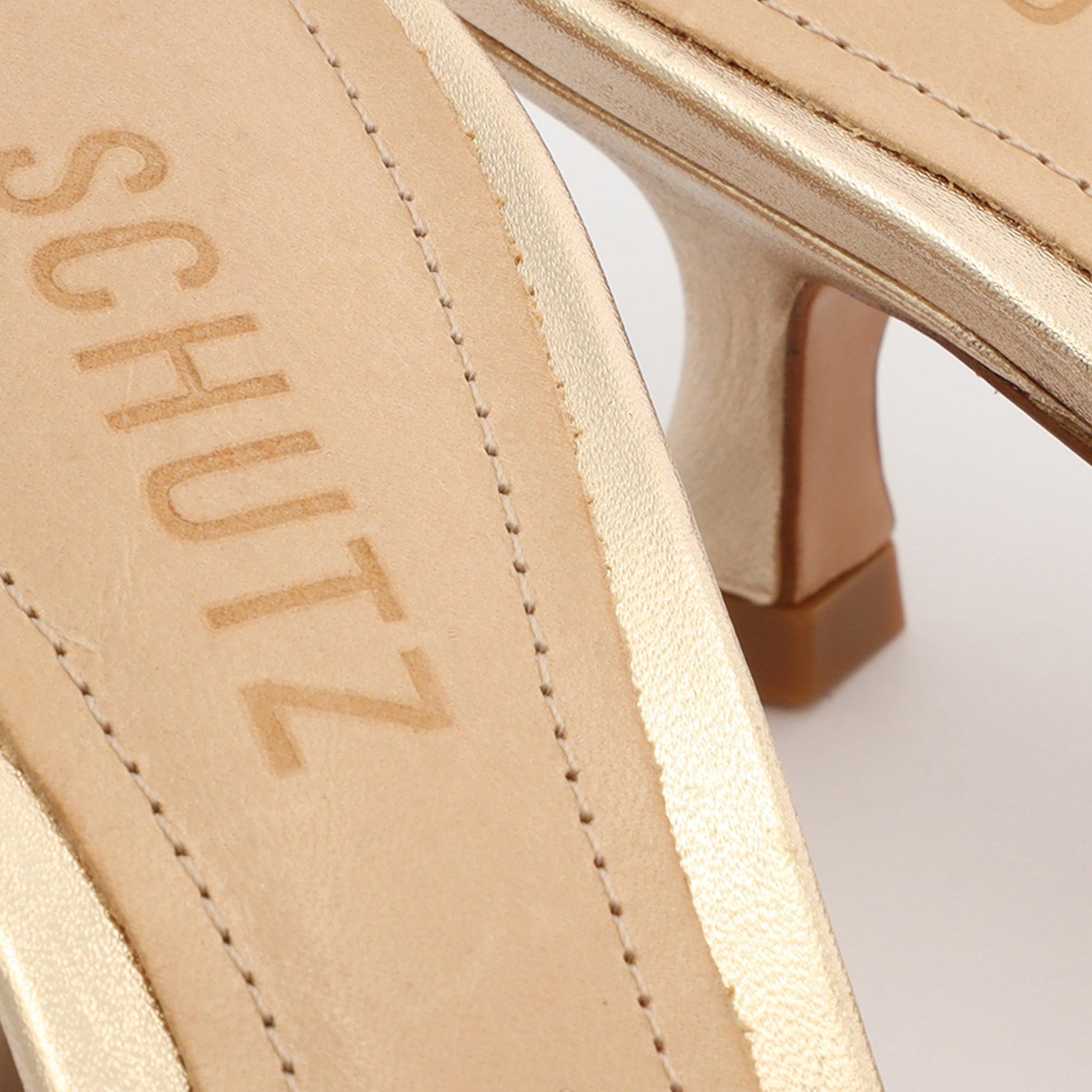 Dethalia Metallic Leather Sandal - 6.5 Platina Gold Metallic Leather Product Image