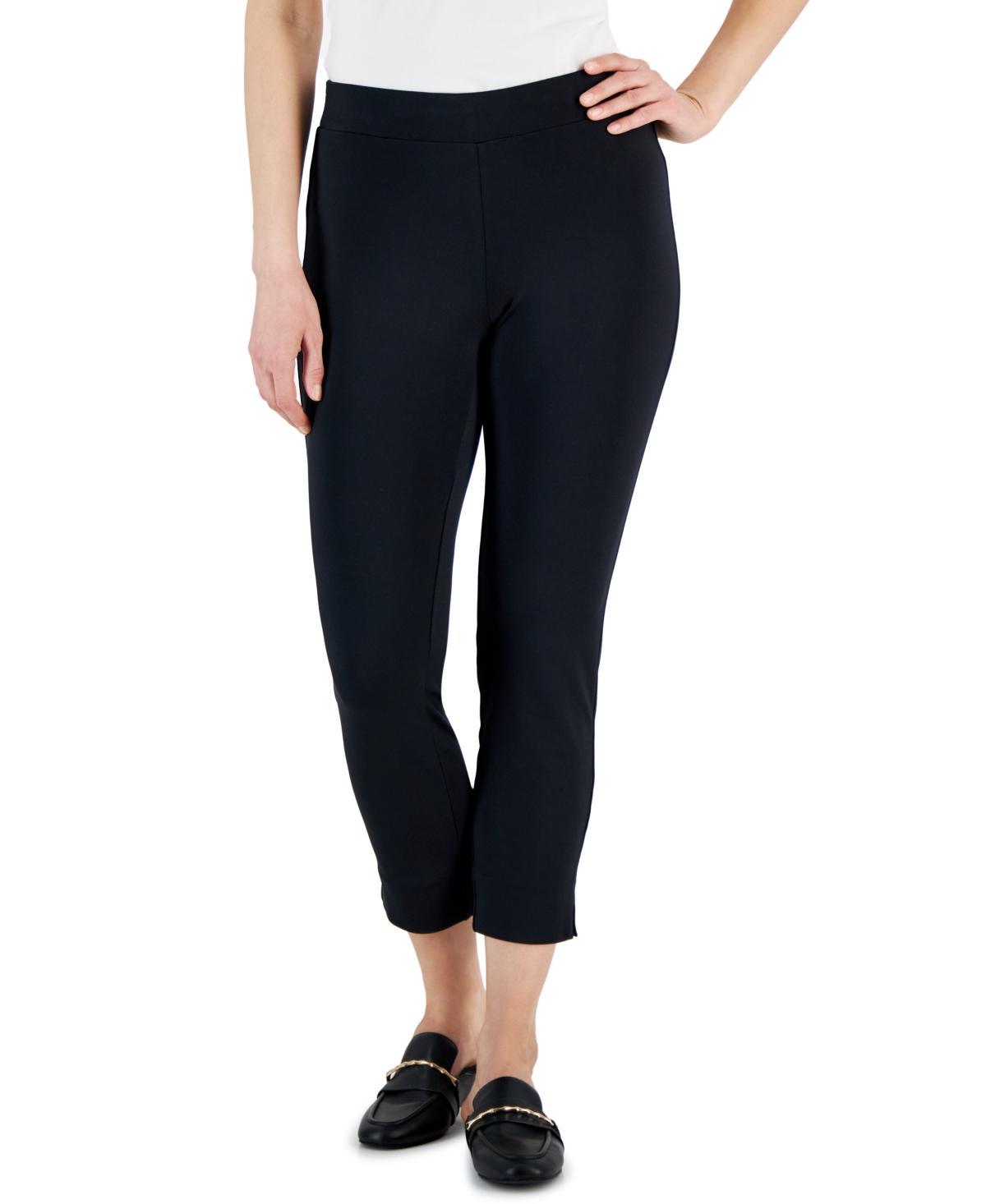 Anne Klein Womens Pull-On Cropped Slim-Leg Pants Product Image