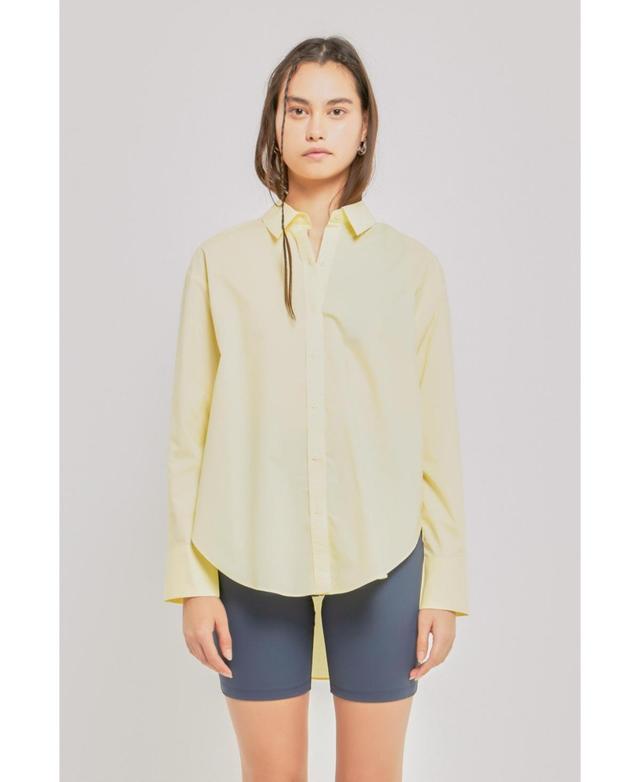 Womens Oversize Collared Shirt Product Image