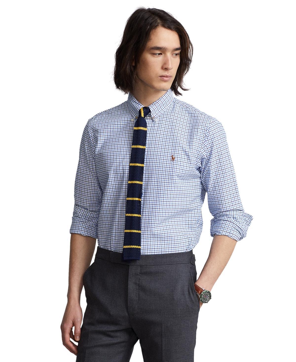 Polo Ralph Lauren Classic Fit Long Sleeve Striped Cotton Oxford Button Down Shirt Product Image