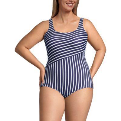 Plus Size Chlorine Resistant Soft Cup Tugless Sporty One Piece Swimsuit Product Image