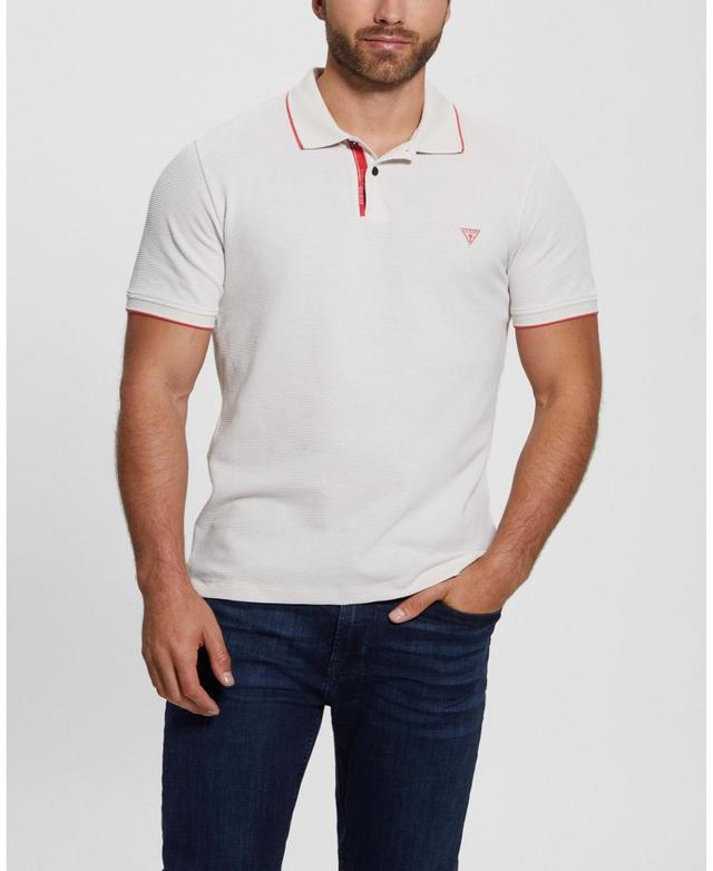 Guess Mens Tech Stretch Short Sleeve Polo Shirt Product Image