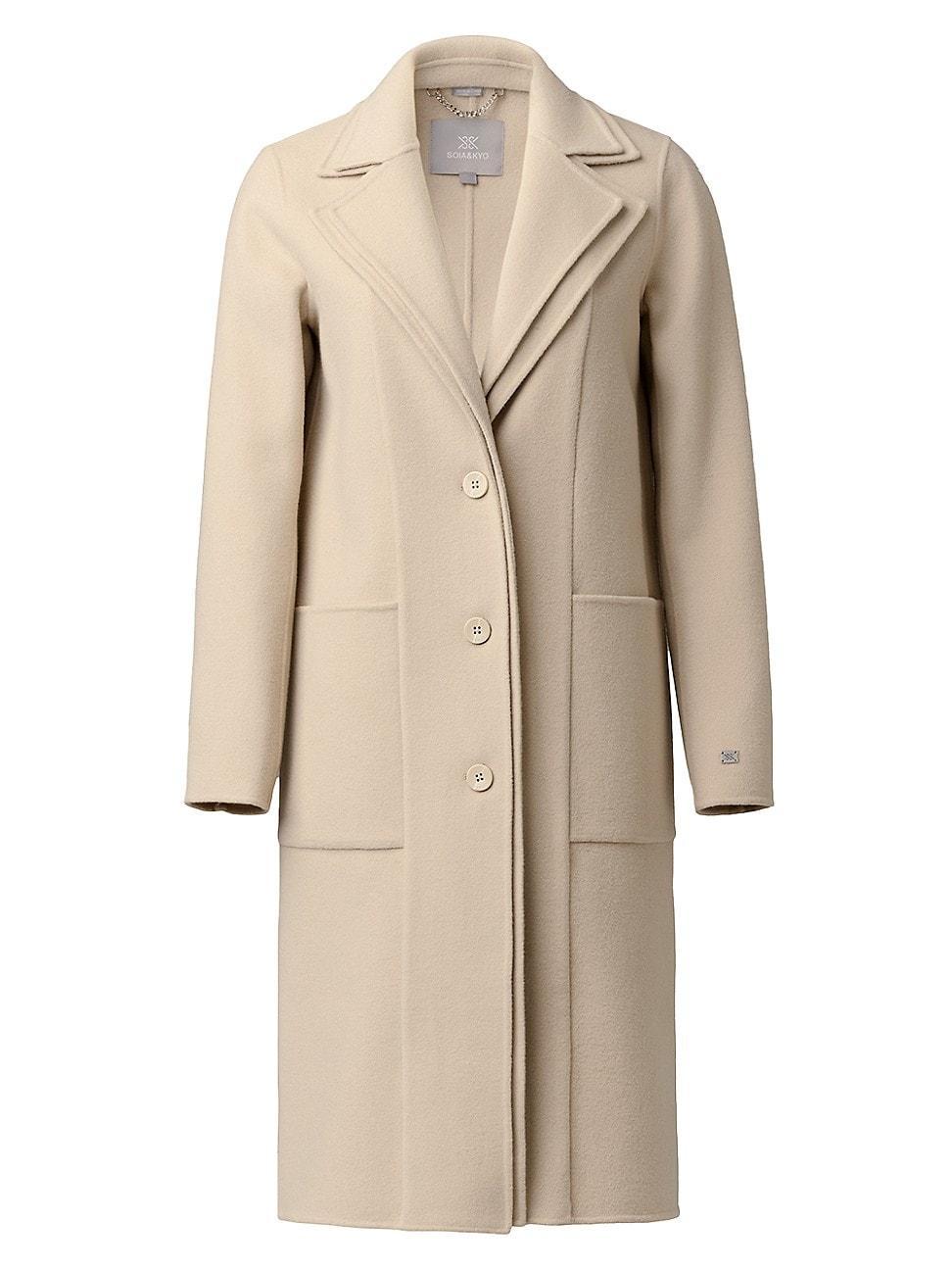 Womens Benicia Double-Faced Wool Coat Product Image