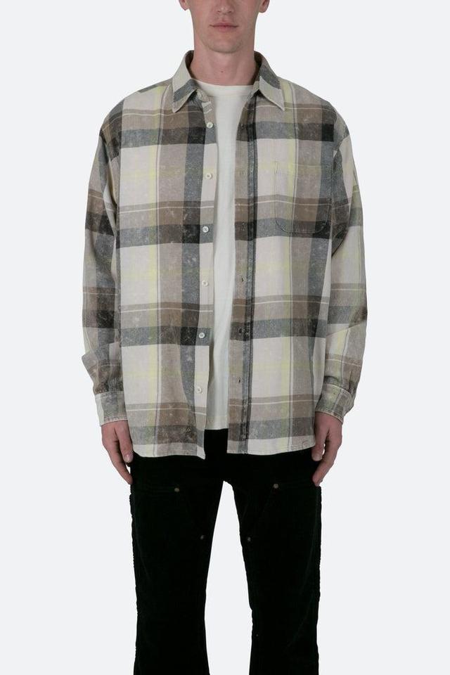 Vintage Plaid Shirt - Black/Grey Product Image