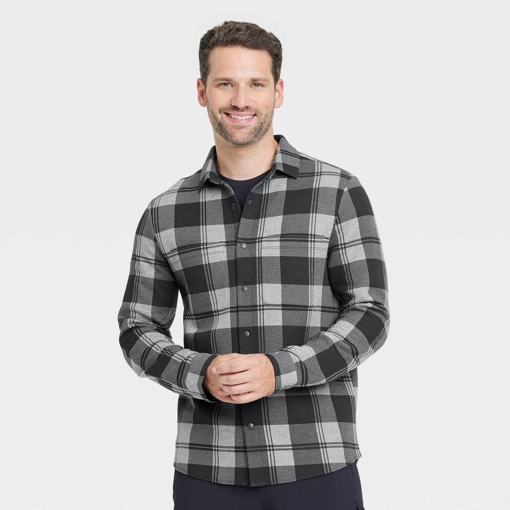 Mens Shirt Jacket - All In Motion Black Onyx XL Product Image