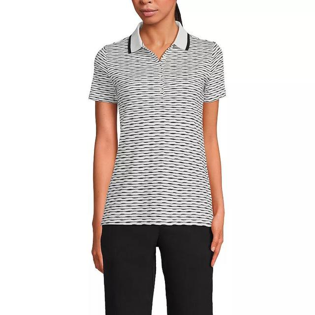 Womens Lands End Supima Cotton Polo Shirt Natural Product Image