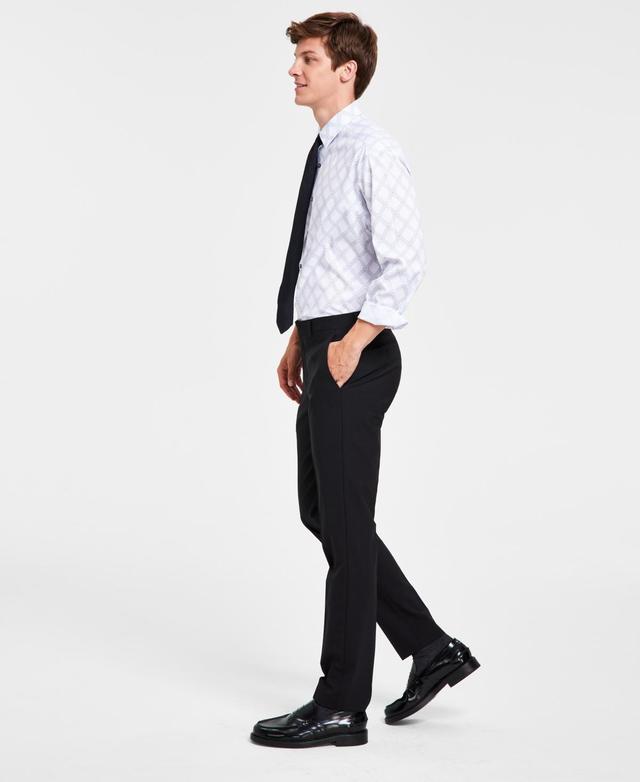 Bar Iii Mens Skinny Fit Wrinkle-Resistant Wool-Blend Suit Separate Pant, Created for Macys Product Image