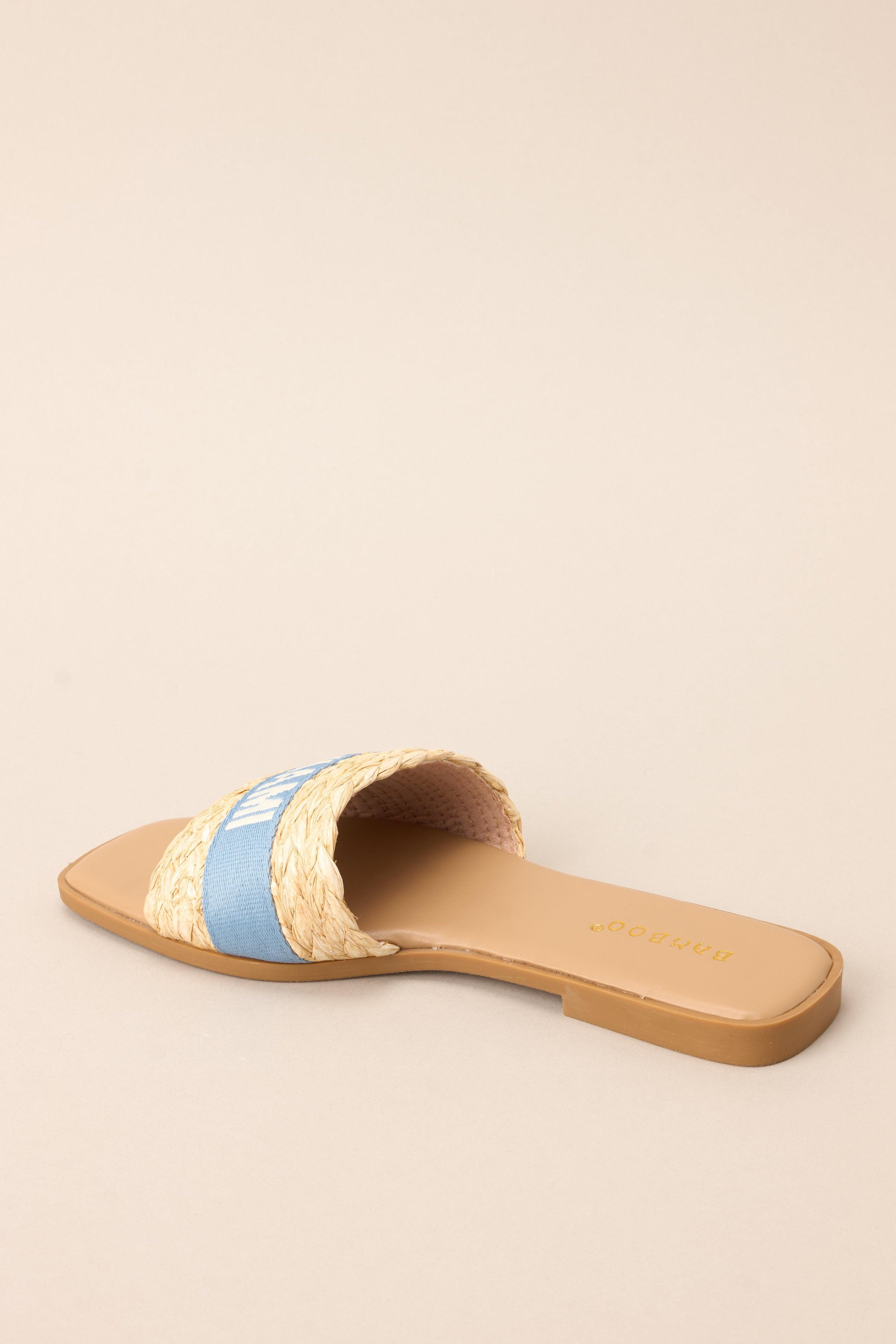 To The Tropics Sky Blue Sandals Product Image