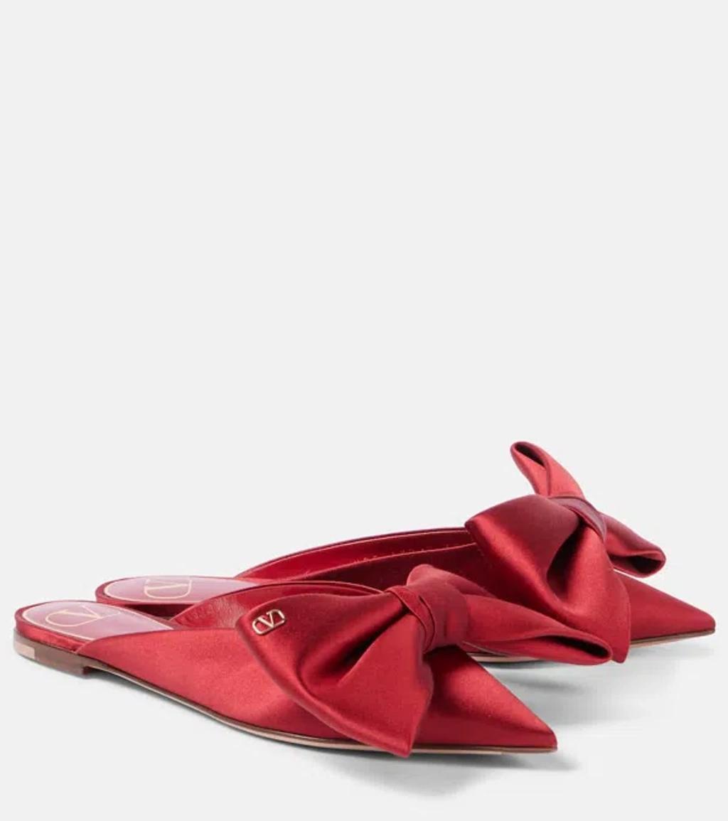 Slippers 05 Aus Satin In Red Product Image