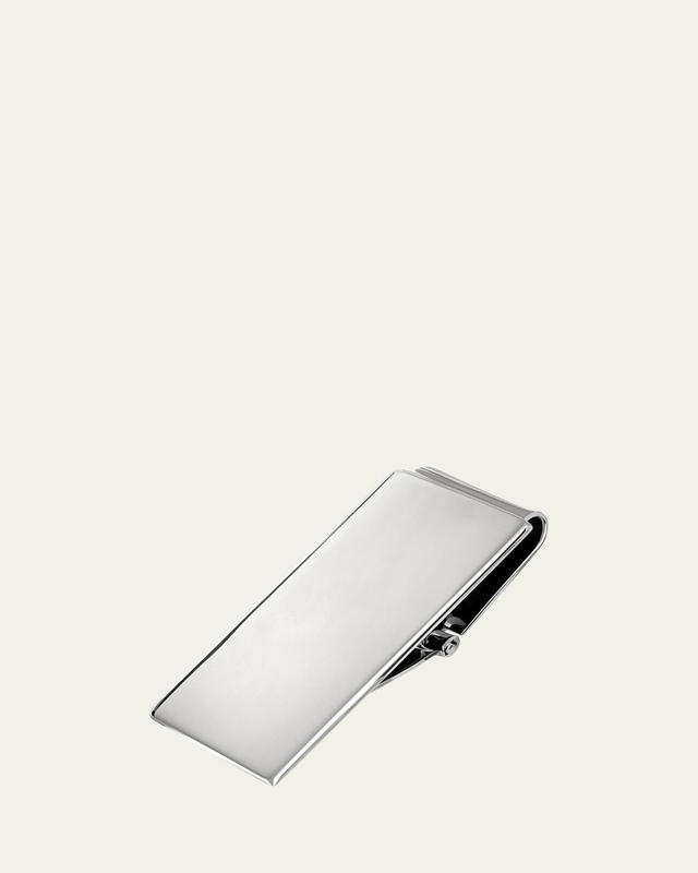 Mens Sterling Silver Hinged Money Clip Product Image