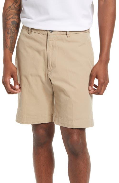 Berle Mens Charleston Flat Front Khaki Shorts Product Image