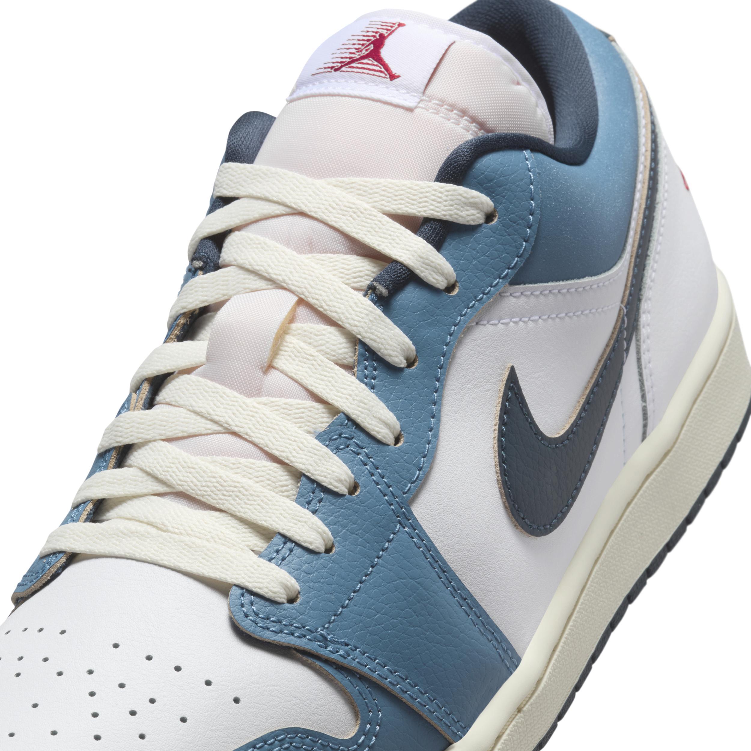 Jordan Mens Jordan AJ 1 Low SE - Mens Shoes Blue/White Product Image