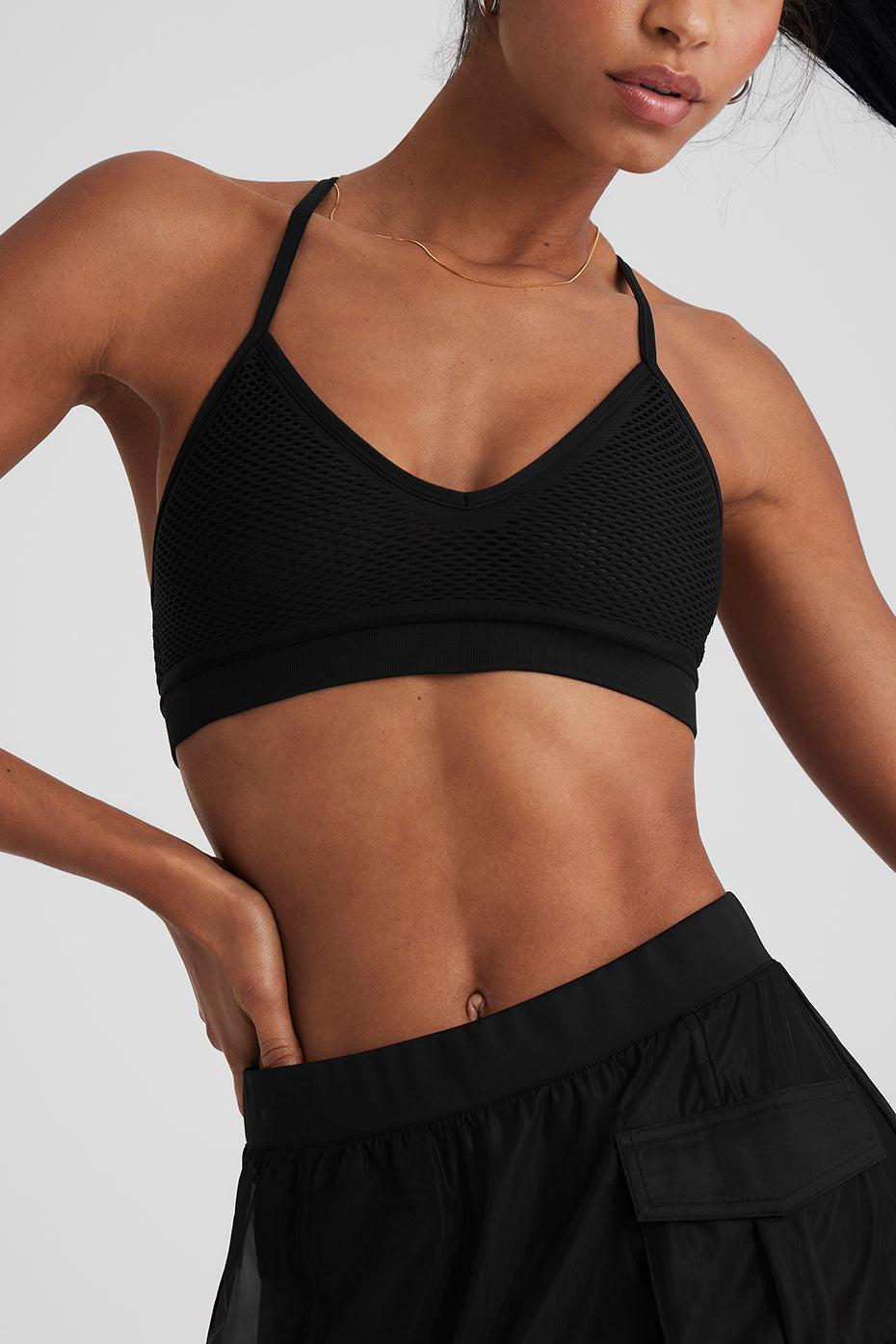 Seamless Open Air Barely There Bra - Black Product Image