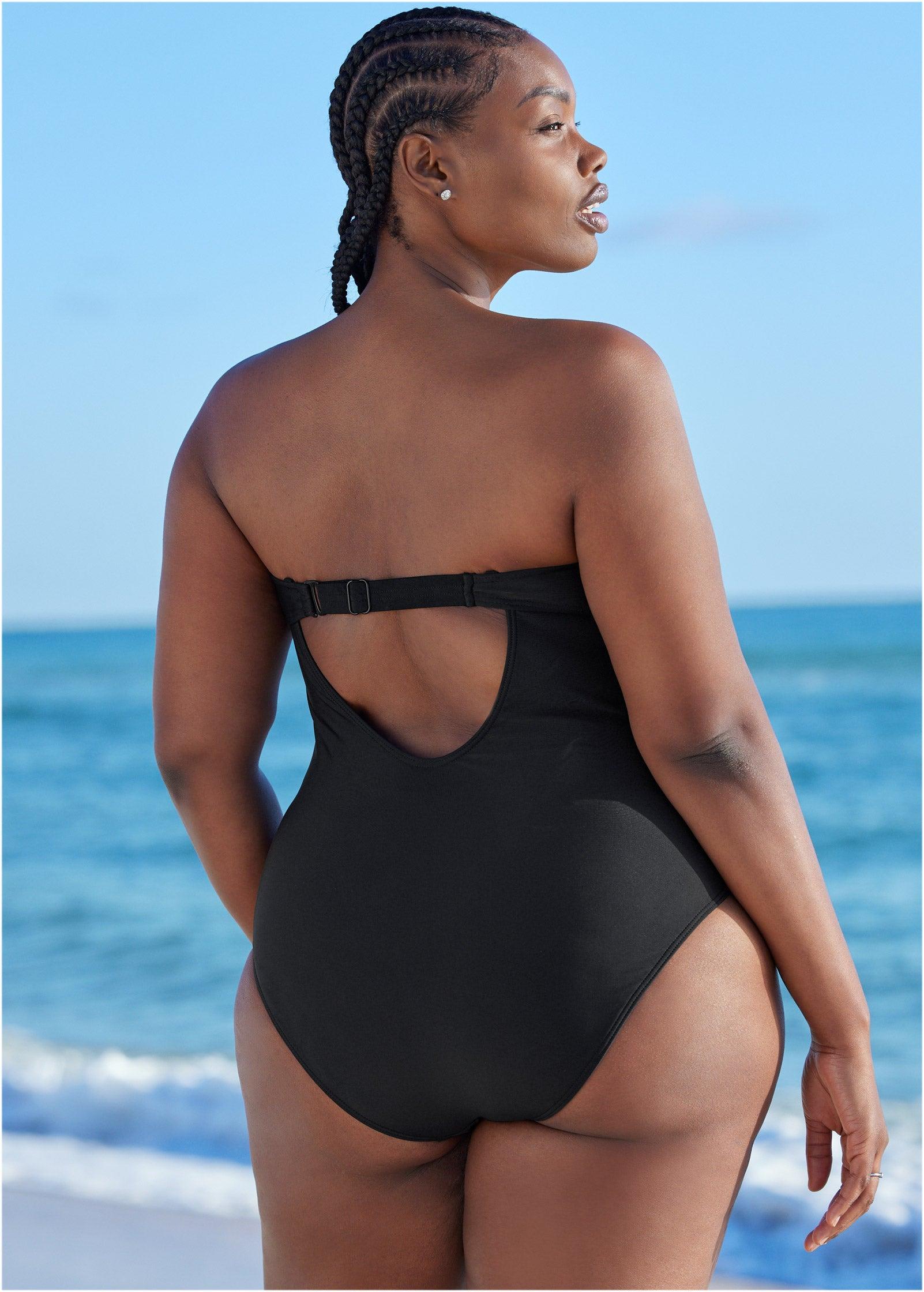 Bandeau Bling One-Piece - Black Beauty product image