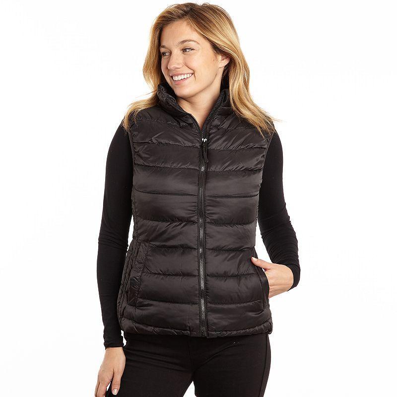 Womens Excelled Polyester Puffer Vest Product Image