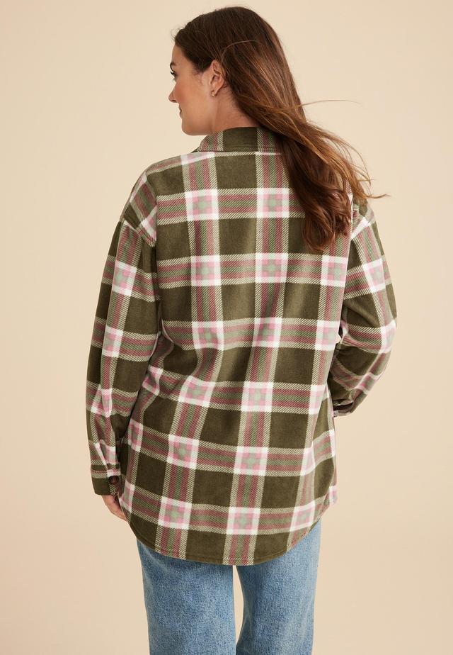 Wilder Plaid Fleece Shacket Product Image