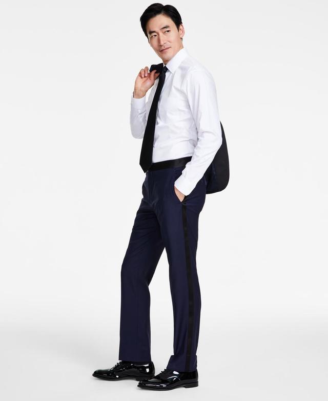 B by Brooks Brothers Mens Classic-Fit Stretch Solid Tuxedo Pants Product Image