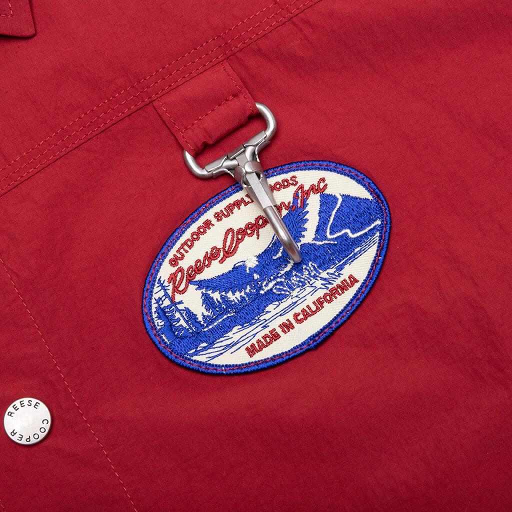 Patches Nylon Coaches Jacket - Red Male Product Image