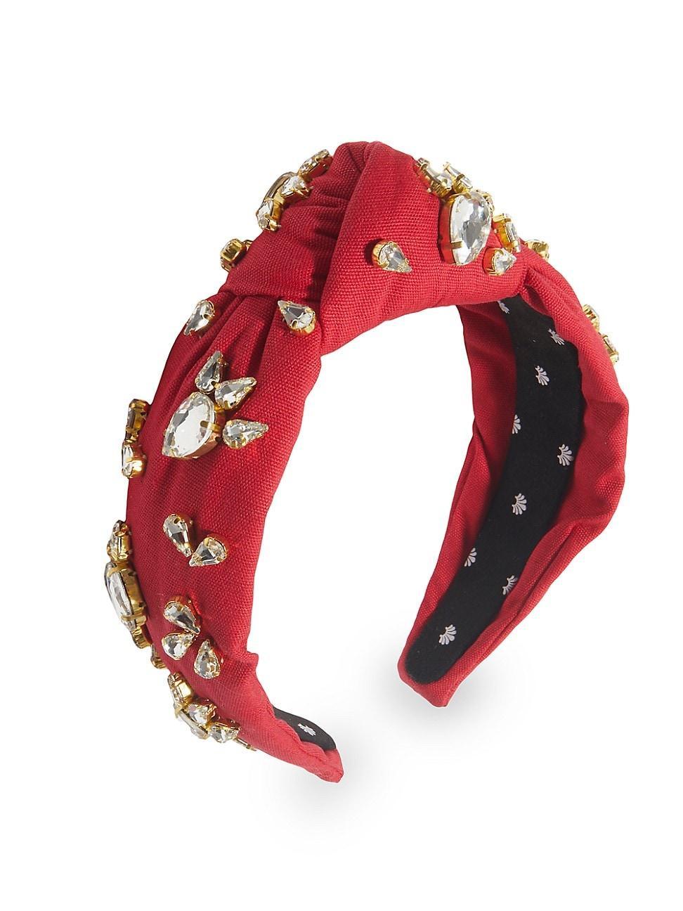 Womens Embellished Cotton Knotted Headband Product Image