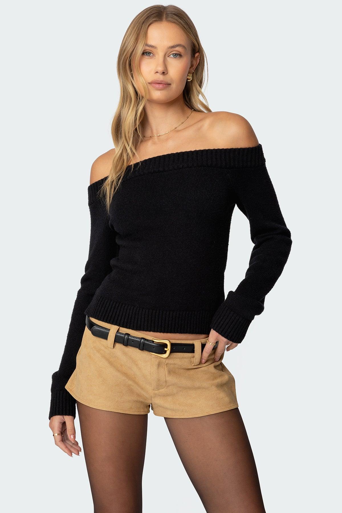 Elona Off Shoulder Knit Top Product Image