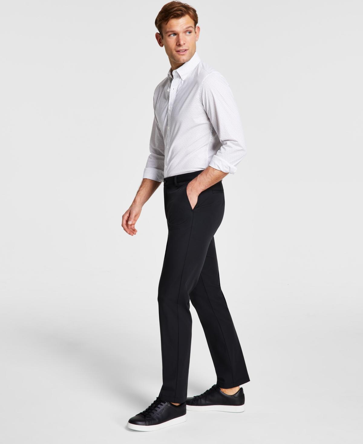 Michael Kors Mens Classic Fit Cotton Stretch Performance Pants Product Image