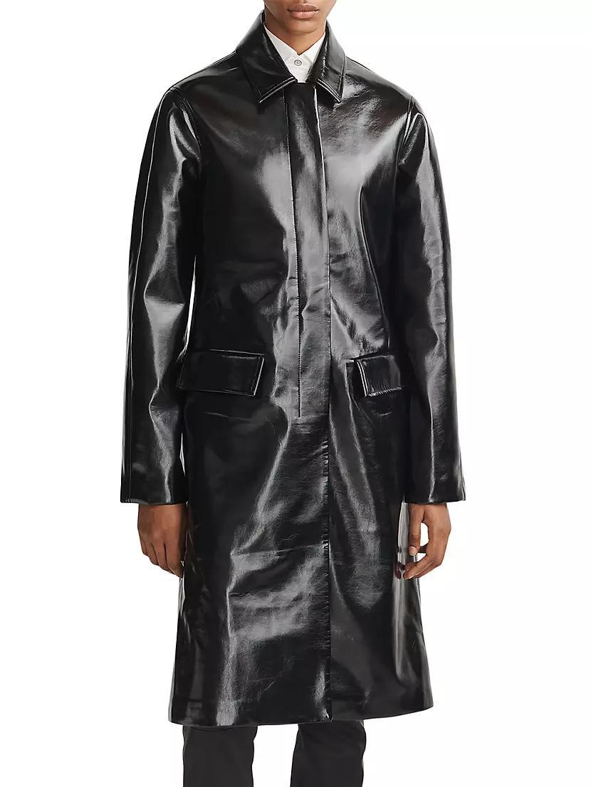 Morin Faux Leather Coat Product Image