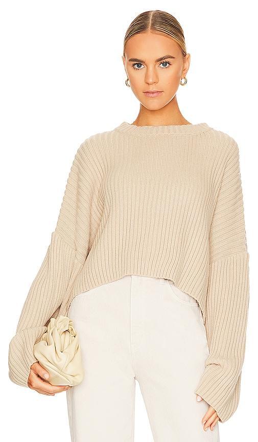 LBLC The Label Telo Sweater in Cream. Size S. Product Image