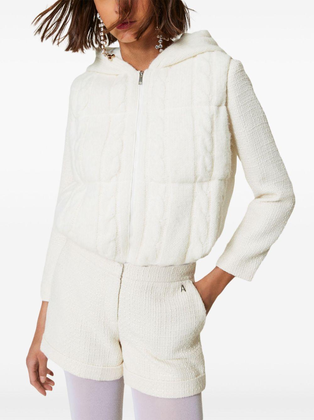 cable-knit padded gilet  Product Image