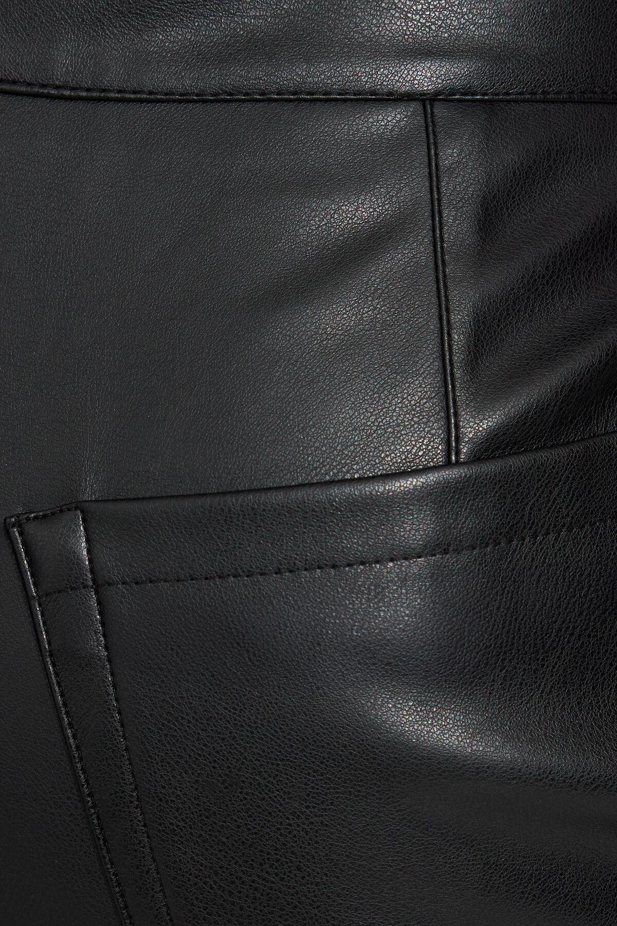 Baggy Faux-Leather Pants product image