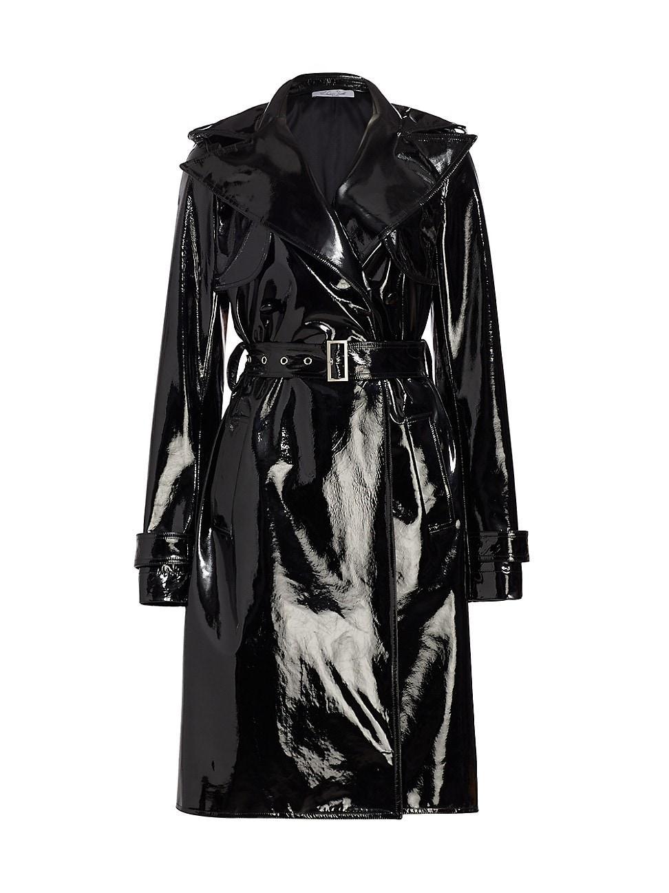 Womens Patent Leather Trench Coat product image